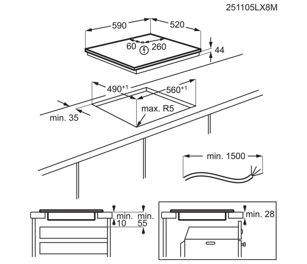 Płyta indukcyjna Electrolux CIT61443 SlimFit Hob2Hood Czarny - 1256662 - zdjęcie 16